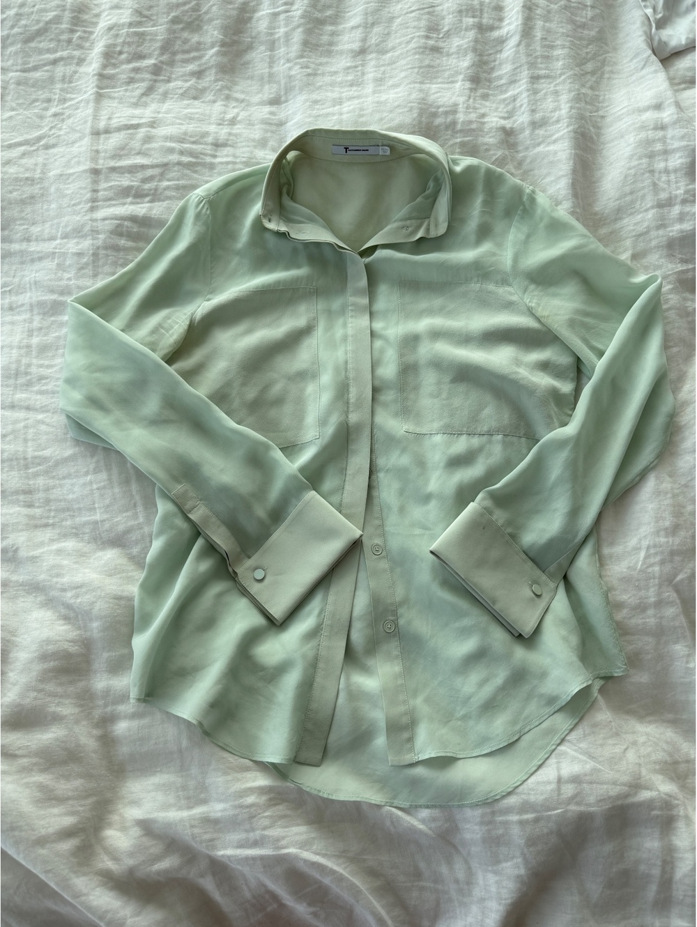 Alexander Wang Sheer Button Down FAIR CONDITION
